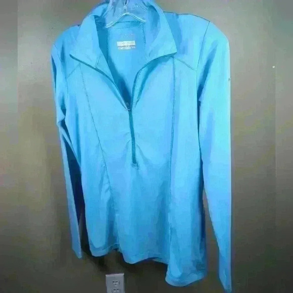 Columbia Omni-Freeze Half Zip Pullover - Lightweight Collared Long Sleeve Size M - Picture 4 of 10